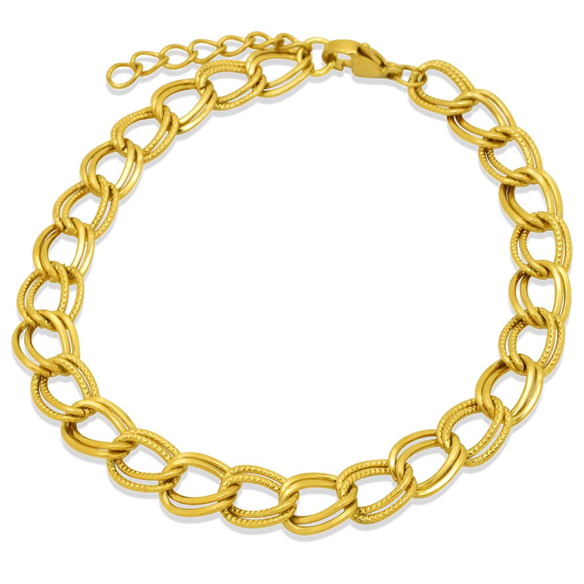 Gamora Gold Bracelet 7MM Βραχιόλι από ανοξείδωτο ατσάλι 316L